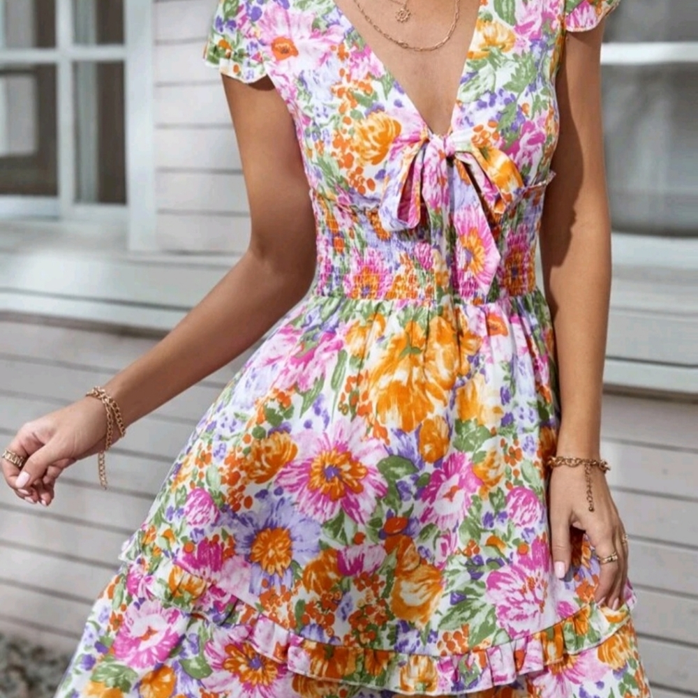 🌺🌼🌸🌹🌺🌼 Womens beautiful floral chiffon dress